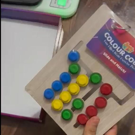 Colour Coder - Kids Montessori Slide Puzzle Game Color & Pattern Matching Learning Toys for Kids