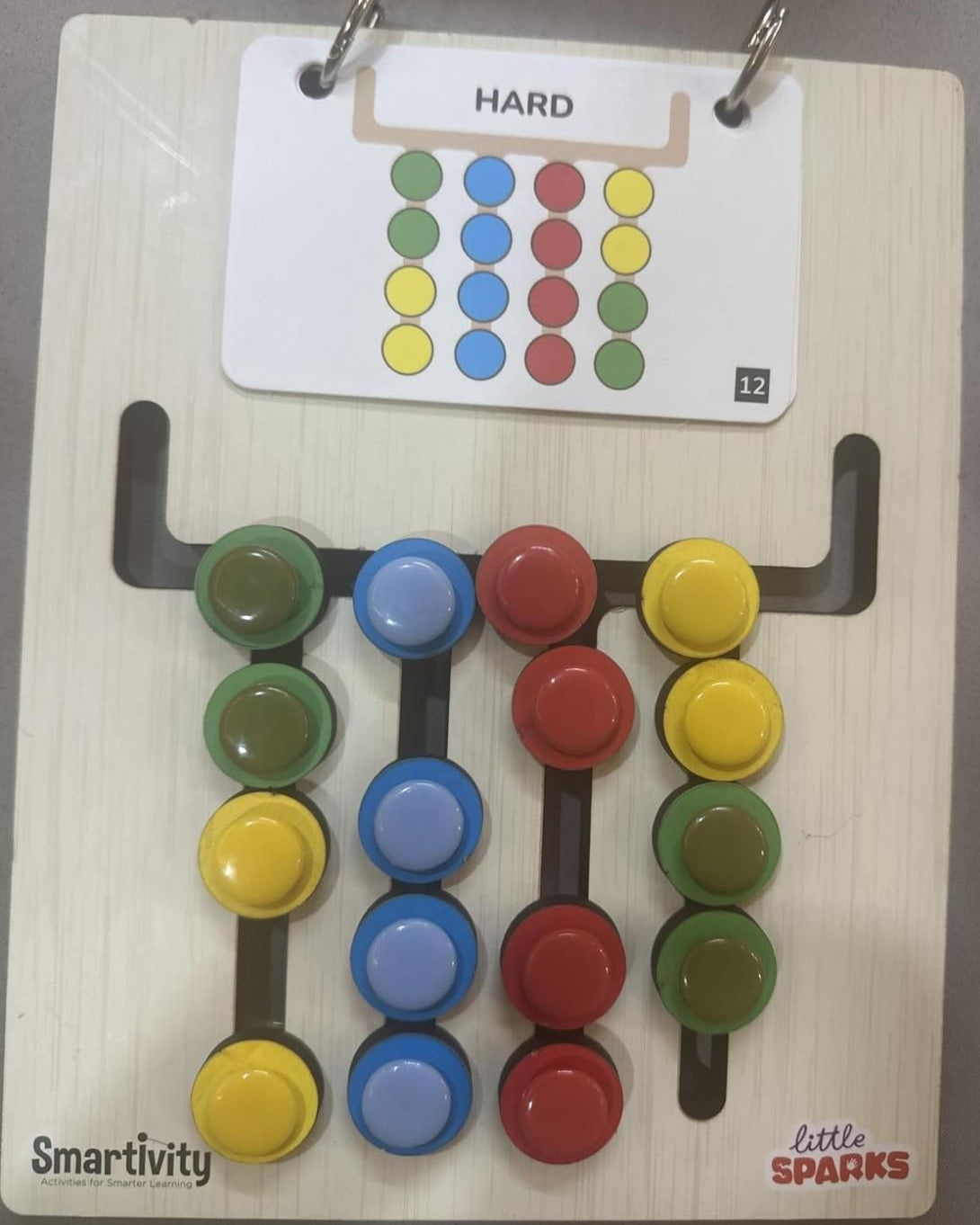Colour Coder - Kids Montessori Slide Puzzle Game Color & Pattern Matching Learning Toys for Kids