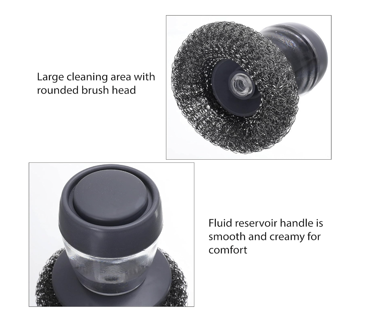 Kitchen Soap Dispensing Palm Brush