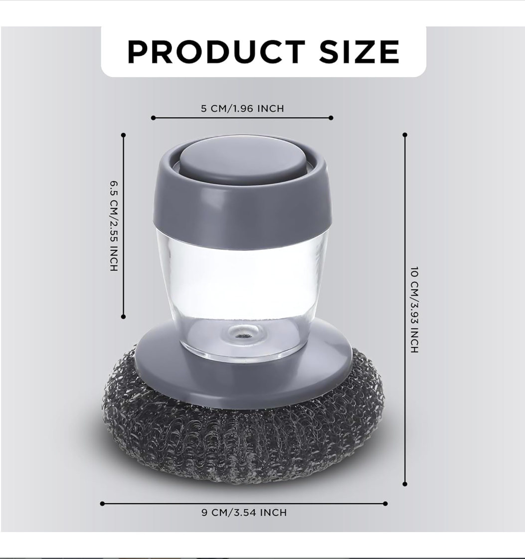 Kitchen Soap Dispensing Palm Brush