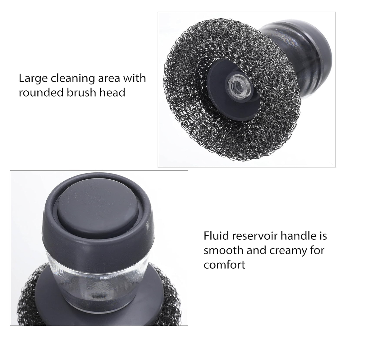 Kitchen Soap Dispensing Palm Brush